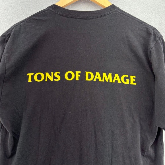 League of Legends TONS OF DAMAGE Trinity Force Black T-Shirt SZ L Gamer Computer - Picture 6 of 8